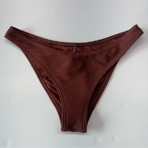 Billabong TANLINES HIKE Brown Ribbed Bikini Bottom
